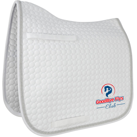 GoodBye Flys Club Logo Dressage Saddle Pad